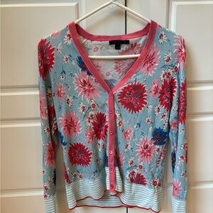 Women’s M Boden Floral Lightweight Cardigan